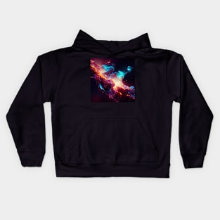 Stardust Wonders Nebula Space Kids Hoodie